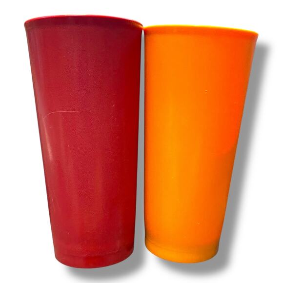 Vintage Tupperware Harvest Tumblers 18oz Bowls Cereal Salad Set of 4 1348 155 - Picture 4 of 15